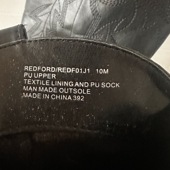 Madden Girl: Black Cowboy Cowgirl Boots - Picture 7 of 8